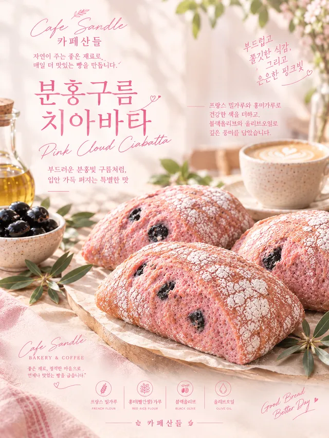 카페산들 럭키백 사진