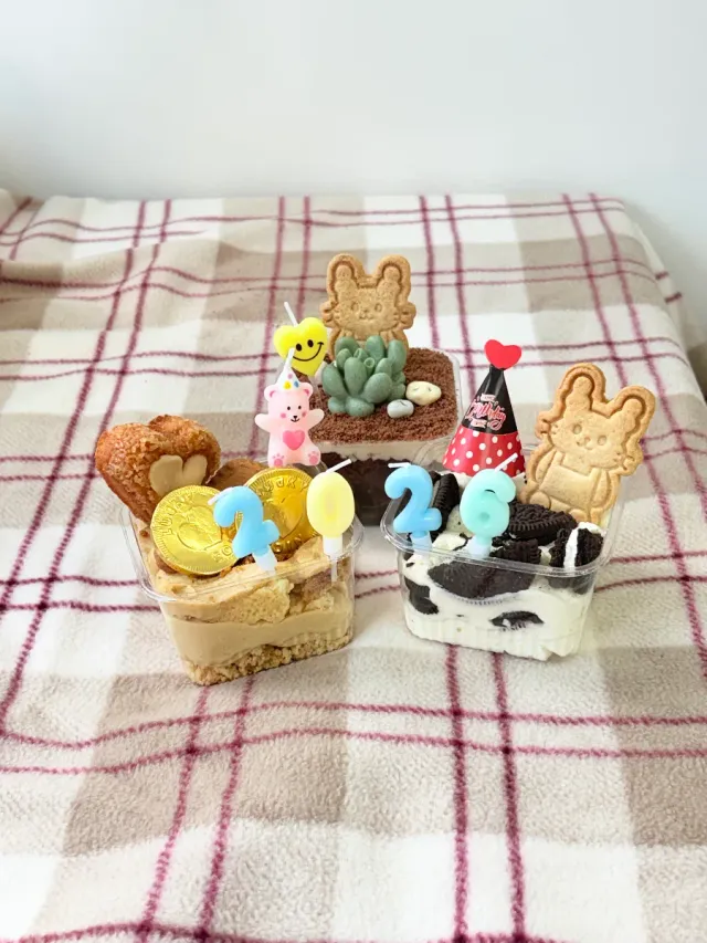 솜온 케이크 럭키백 사진