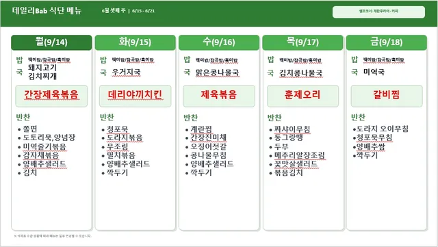 데일리Bab 럭키백 사진